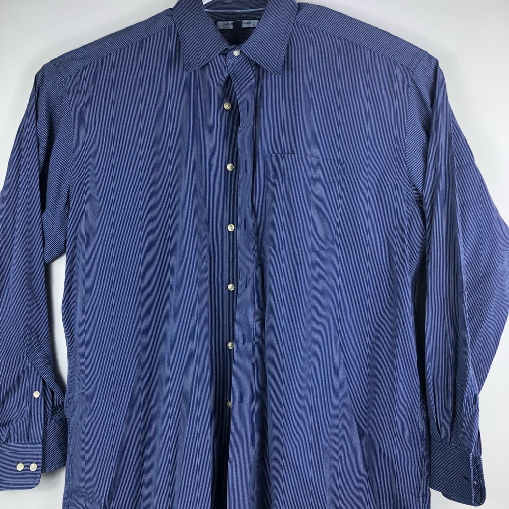 Tommy Hilfiger XL 17 1/2 34-35 Pinstripe Shirt